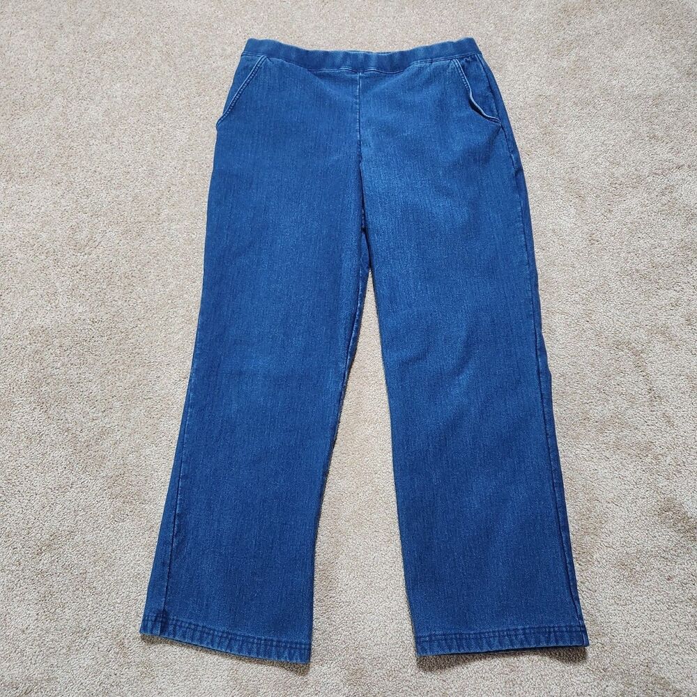 L.L. Bean Jeggings Women SP Pull On Mid Rise Fleece Lined straight leg Pants